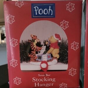 Disney Red and Yellow Pooh Stocking Hanger